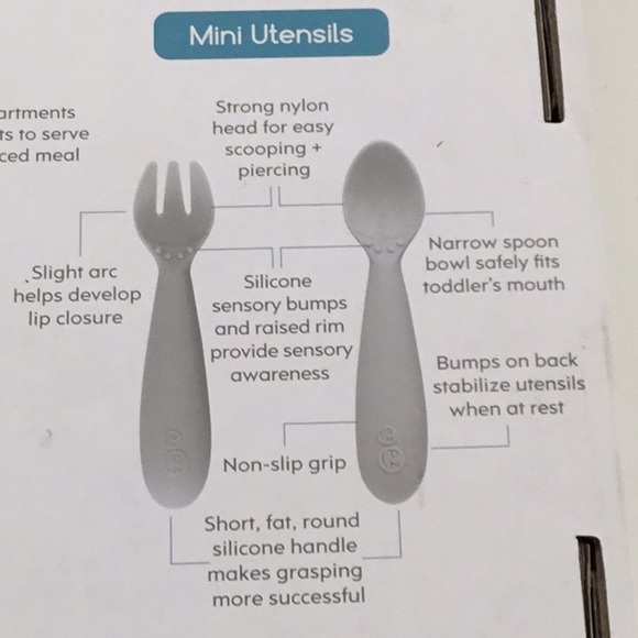 Mini Feeding Set, 12 Months, Toddler. Unisex. Toxin Free, Suctions to Table. - Picture 5 of 6